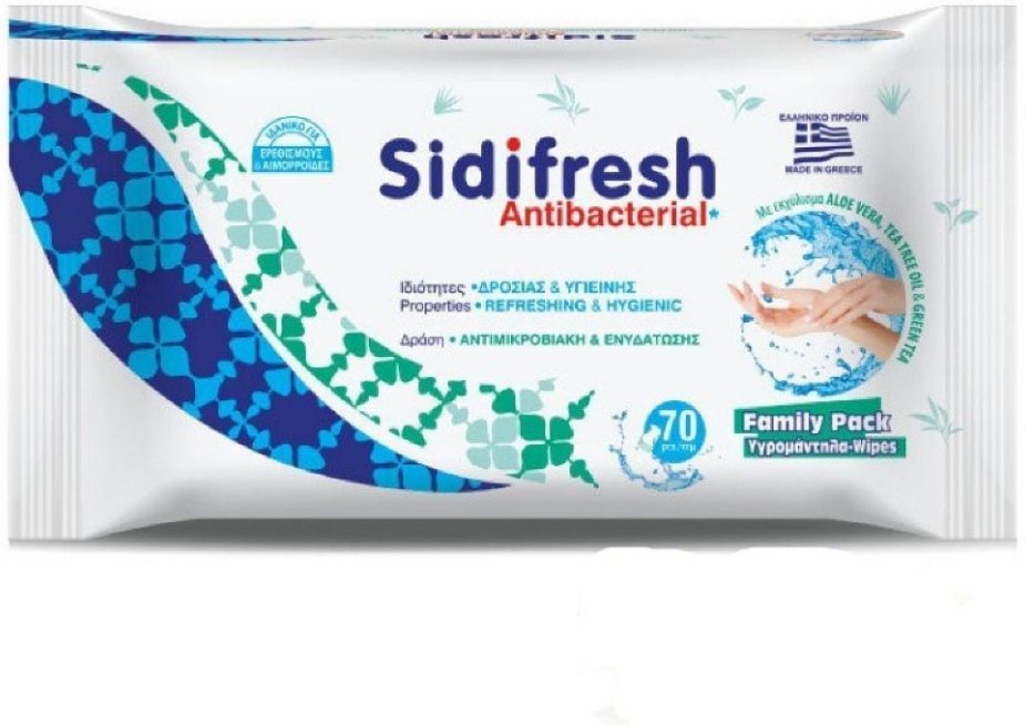 Υγρομάντηλα antibacterial Sidi-Sani-Fresh 70 tmx