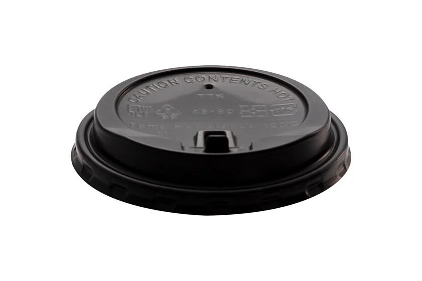 Sip Lids with Safety Flip Top Black Colour 90mm-100 pcs Reusable