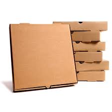 Χάρτινο Kraft Κουτί Πίτσας FSC® Aτύπωτο 33x33x4cm.