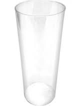 Διάφανα Ποτήρια PS Σωλήνας 250ml-12 Τμχ