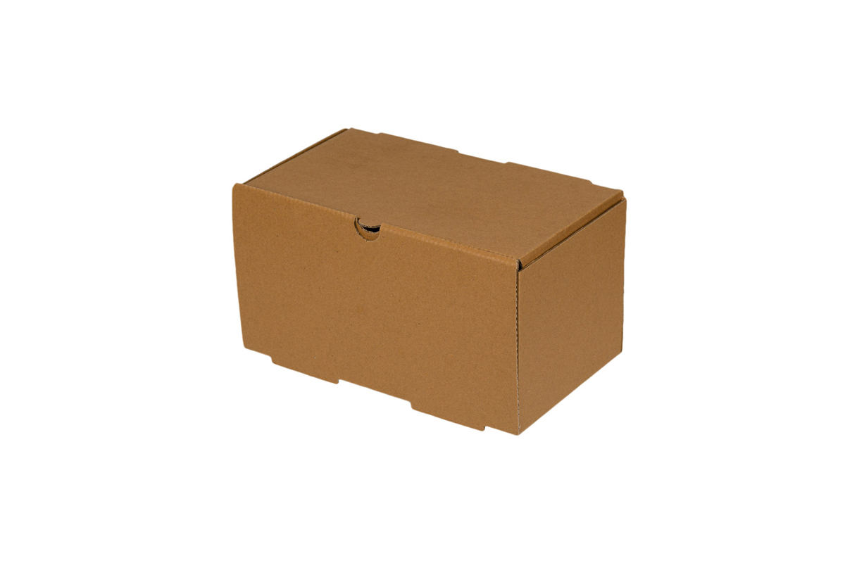 Kraft Χάρτινο Κουτί Φαγητού μακρόστενο High Double Burger 22,5×13,5x12cm Bio Eco(Plastic Free)-FSC