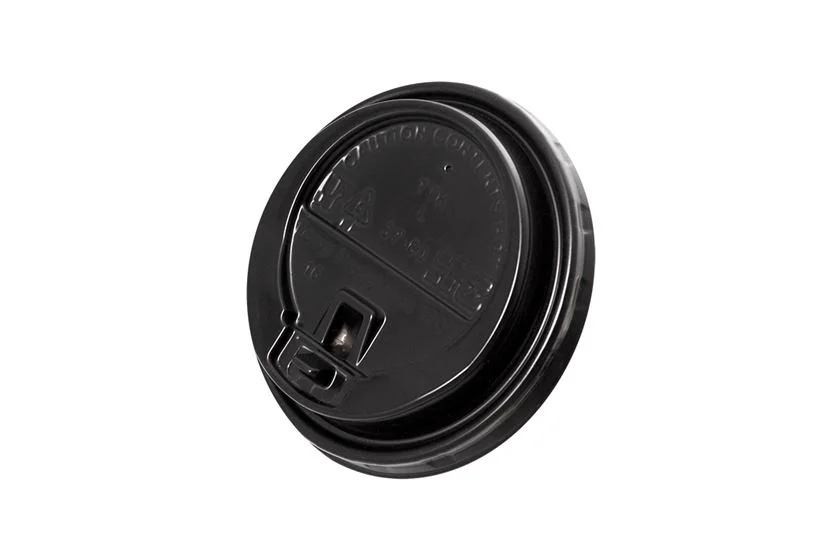 PP Καπάκια-Πιπίλα με Τρύπα Ασφαλείας Flip Μαύρα 80mm-100 TMX